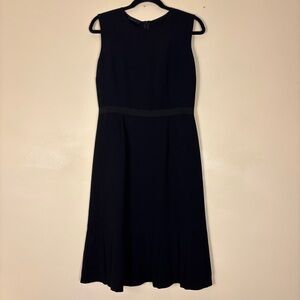 PRADA Black Dress Size 46 Sleeveless Cocktail Party Italy Chic Classic Date LBD‎